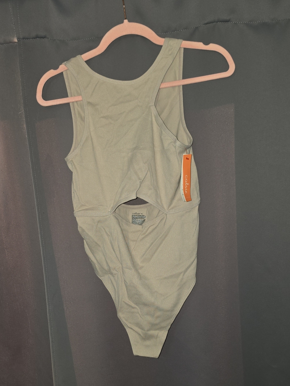 Colsie Women's Sleeveless Bodysuit in Green Size XL NWT